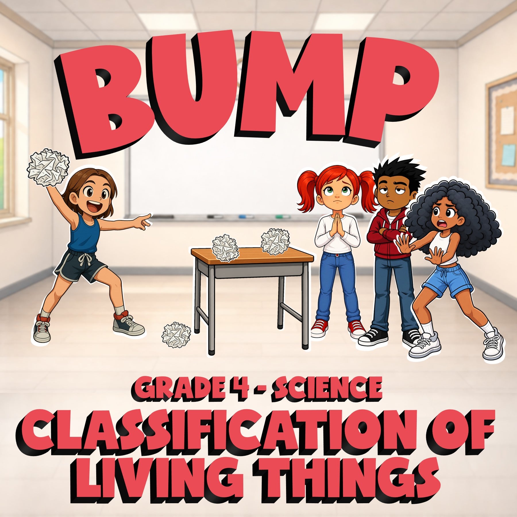 Classification of Living Things BUMP Science Game - No Prep Grade 4 Review