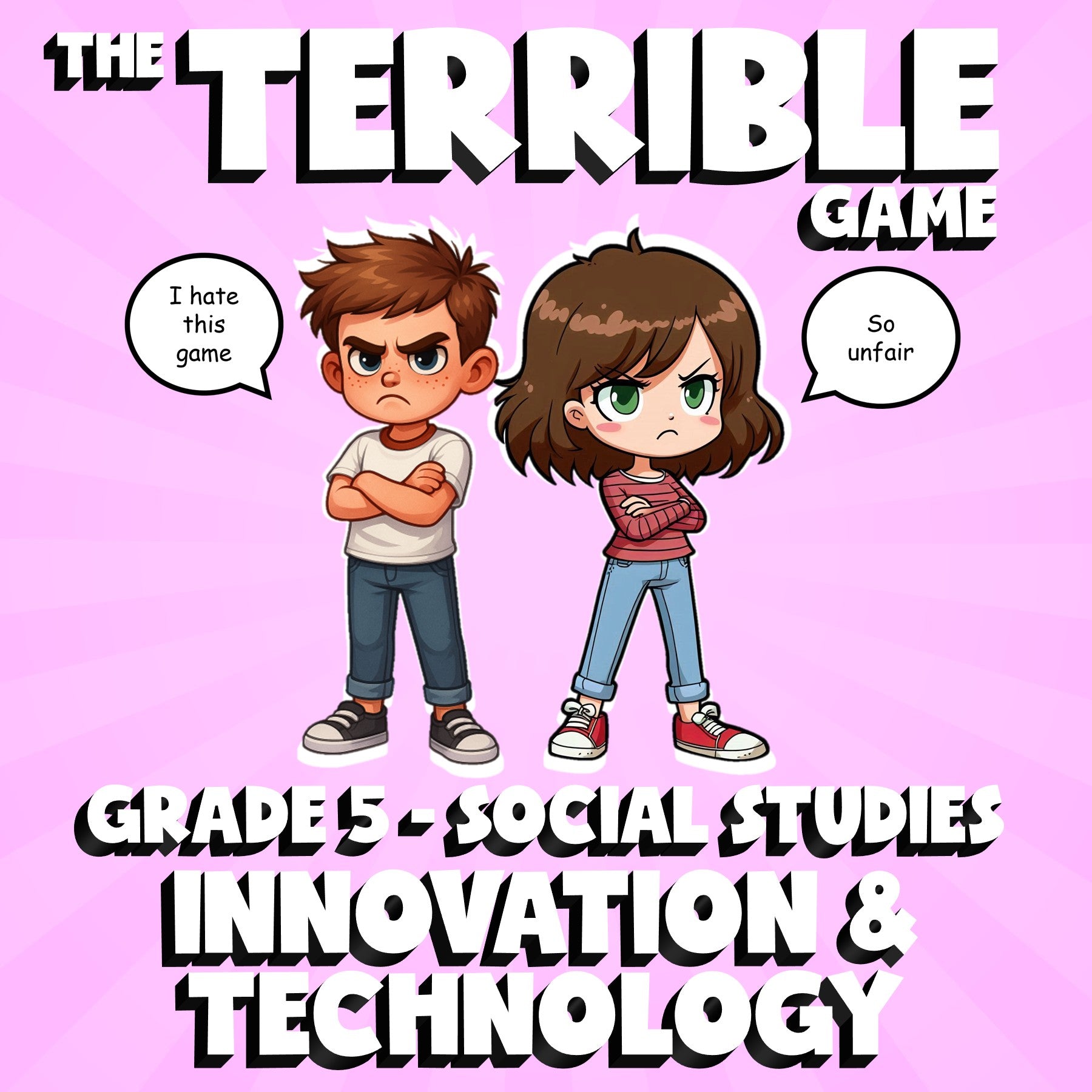 Innovation & Technology THE TERRIBLE GAME - No Prep Grade 5 Socials Review