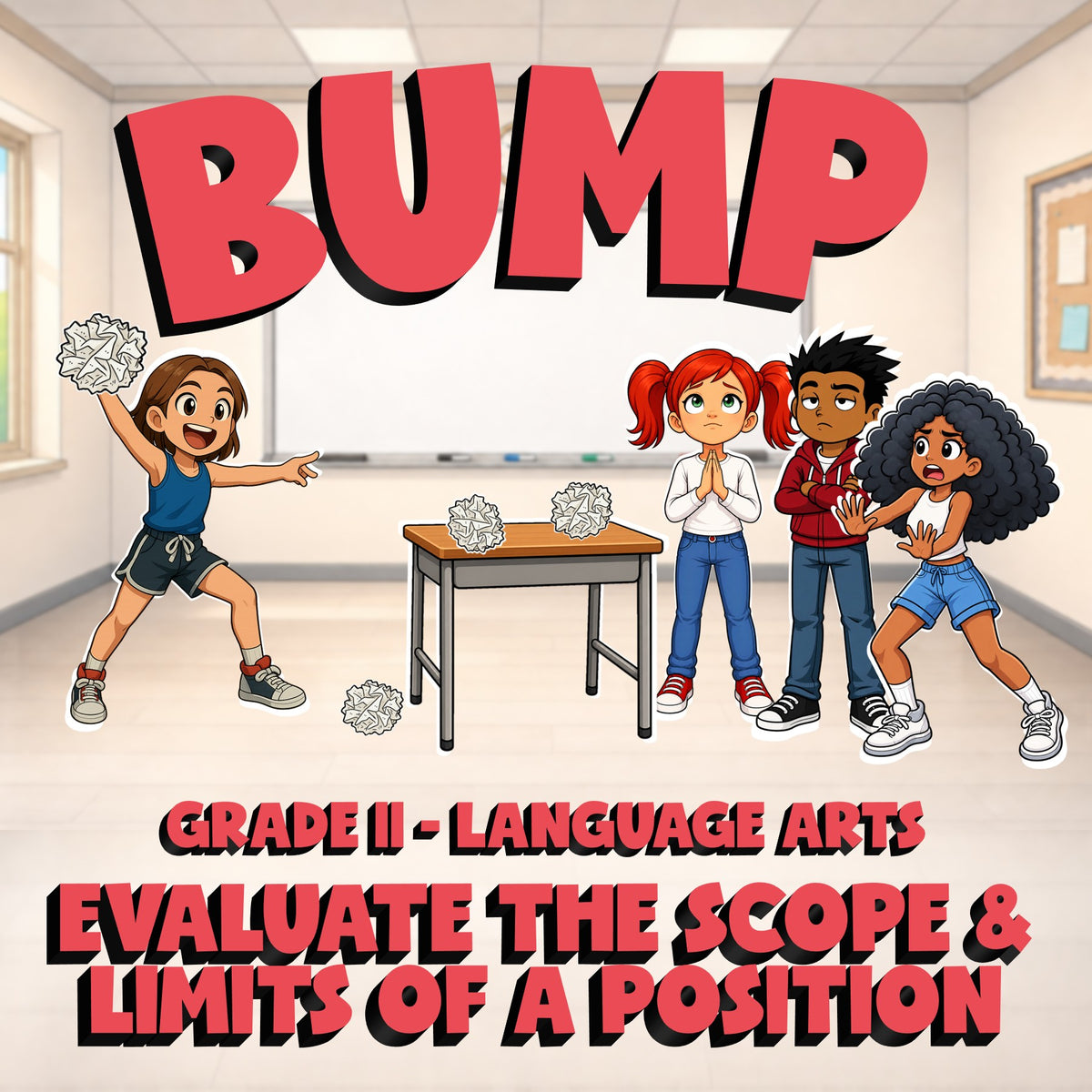 Evaluate the Scope & Limits of a Position BUMP ELA Game - No Prep Grade 11