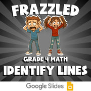 Identify Lines FRAZZLED Math Game - No Prep Grade 4 Review Activity