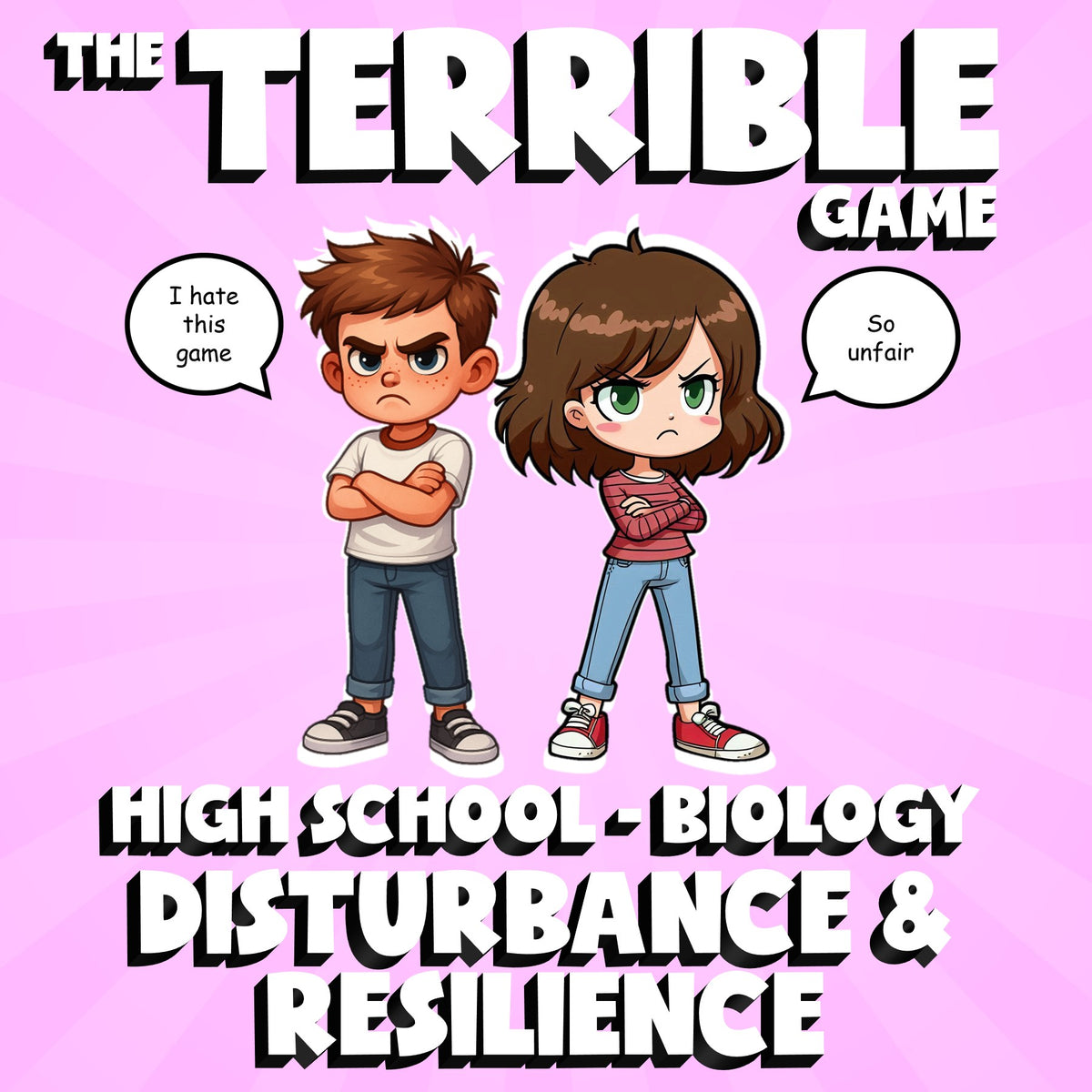 Disturbance & Resilience THE TERRIBLE GAME - No Prep Biology Science Review