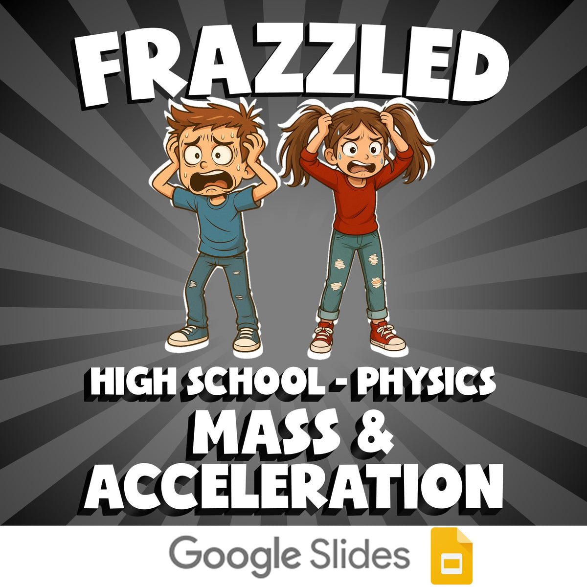 Mass & Acceleration FRAZZLED Science Game - No Prep Physics Review Activity