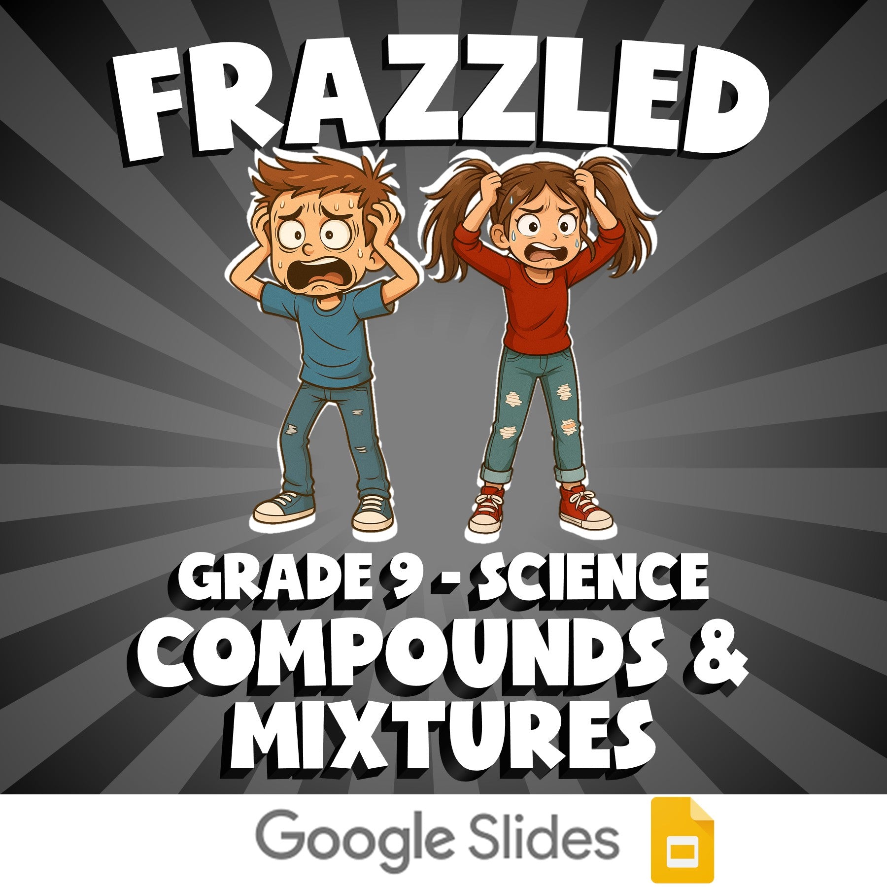 Compounds & Mixtures FRAZZLED Science Game - No Prep Grade 9 Review Activity