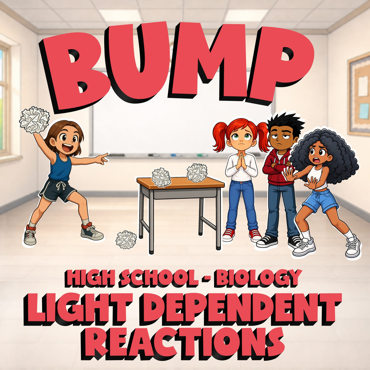 Light dependent Reactions BUMP Science Game - No Prep Biology Review Activity