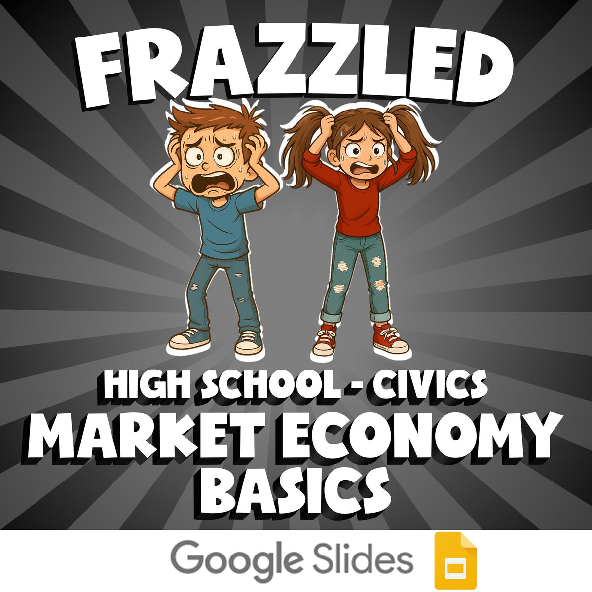Market Economy Basics FRAZZLED Civics Game - No Prep Review Activity