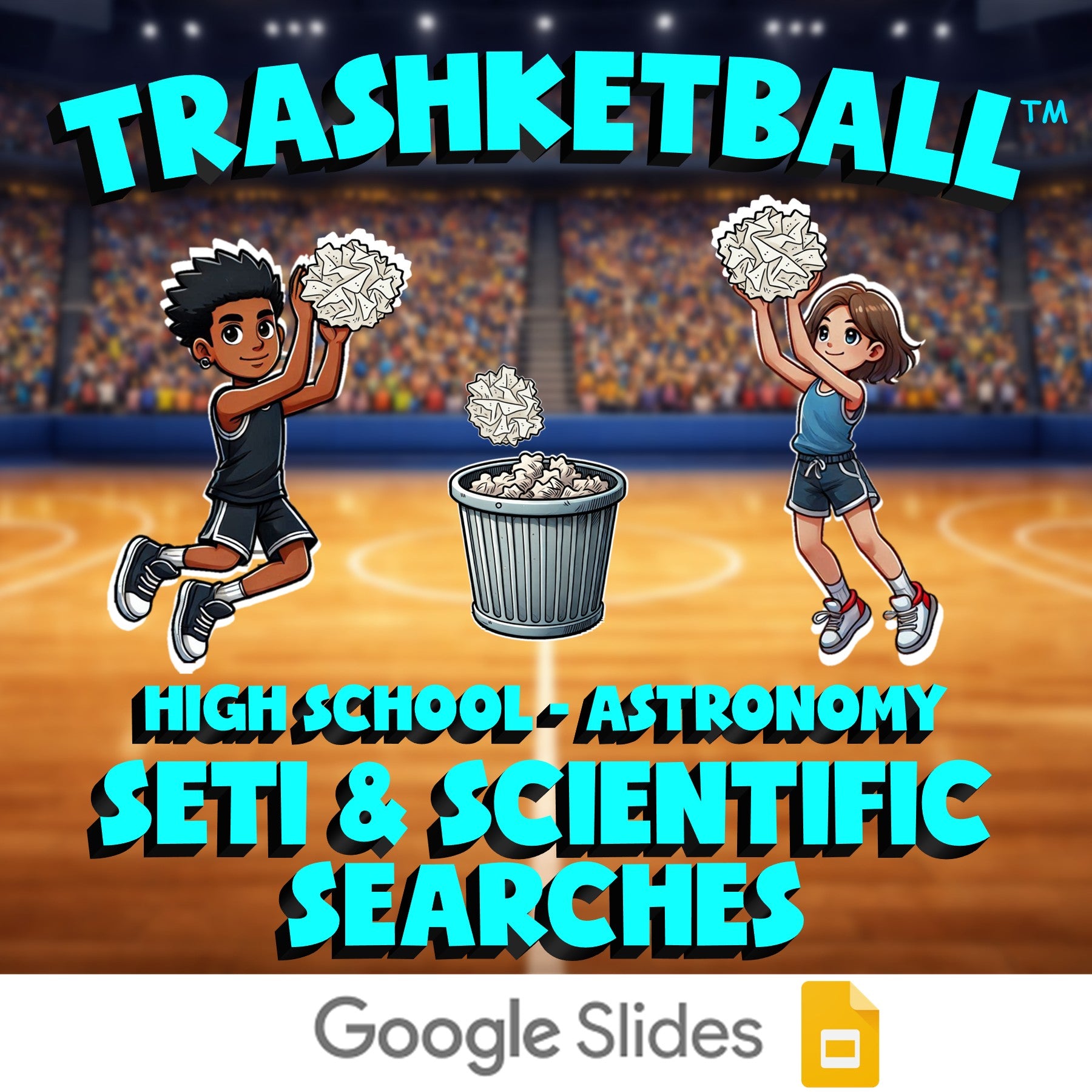 SETI & Scientific Searches TRASHKETBALL Science Game - No Prep Astronomy Review