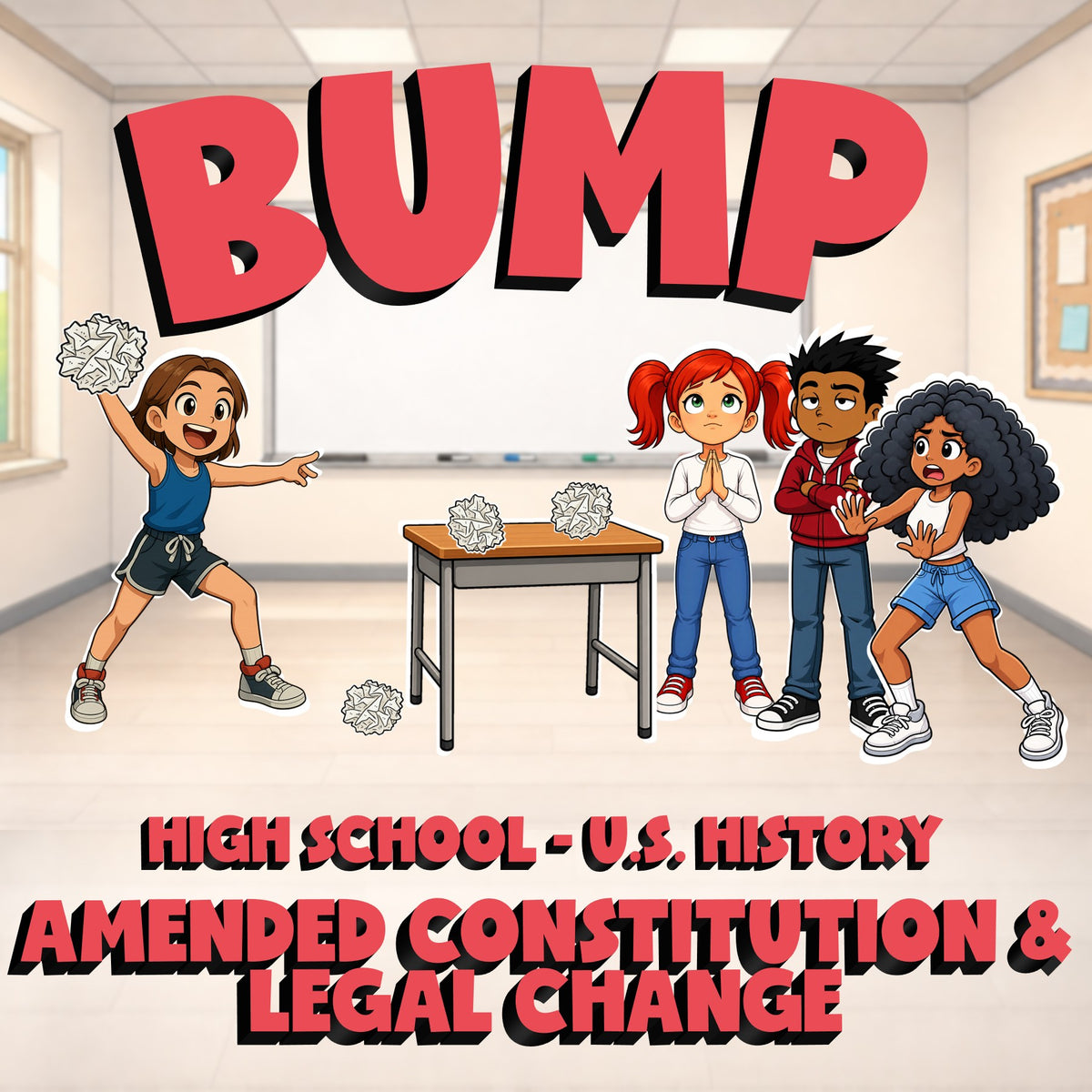Amended Constitution & Legal Change BUMP U.S. History Game - No Prep Review