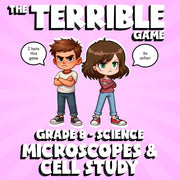Microscopes & Cell Study THE TERRIBLE GAME - No Prep Grade 8 Science Review