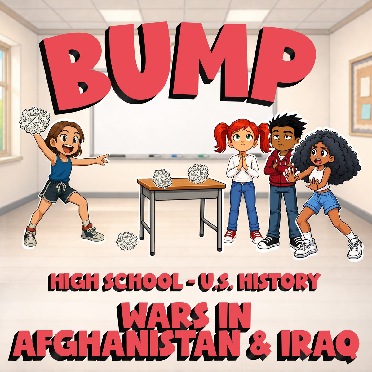 Wars in Afghanistan & Iraq BUMP U.S. History Game - No Prep Review Activity