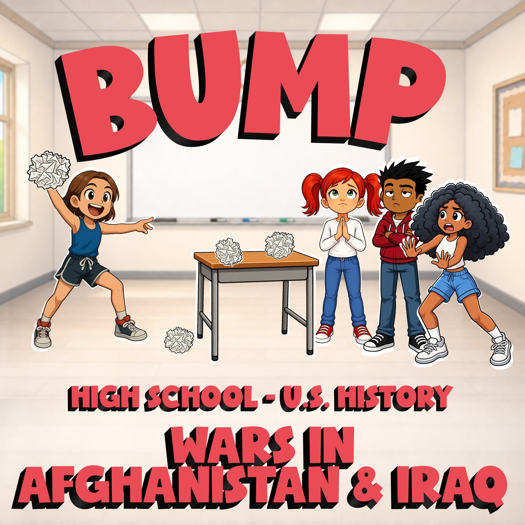 Wars in Afghanistan & Iraq BUMP U.S. History Game - No Prep Review Activity
