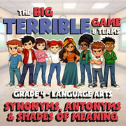 Synonyms, Antonyms & Shades of Meaning BIG TERRIBLE GAME - Grade 4 ELA Review