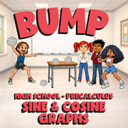 Sine & Cosine Graphs BUMP Math Game - No Prep PreCalculus Review Activity