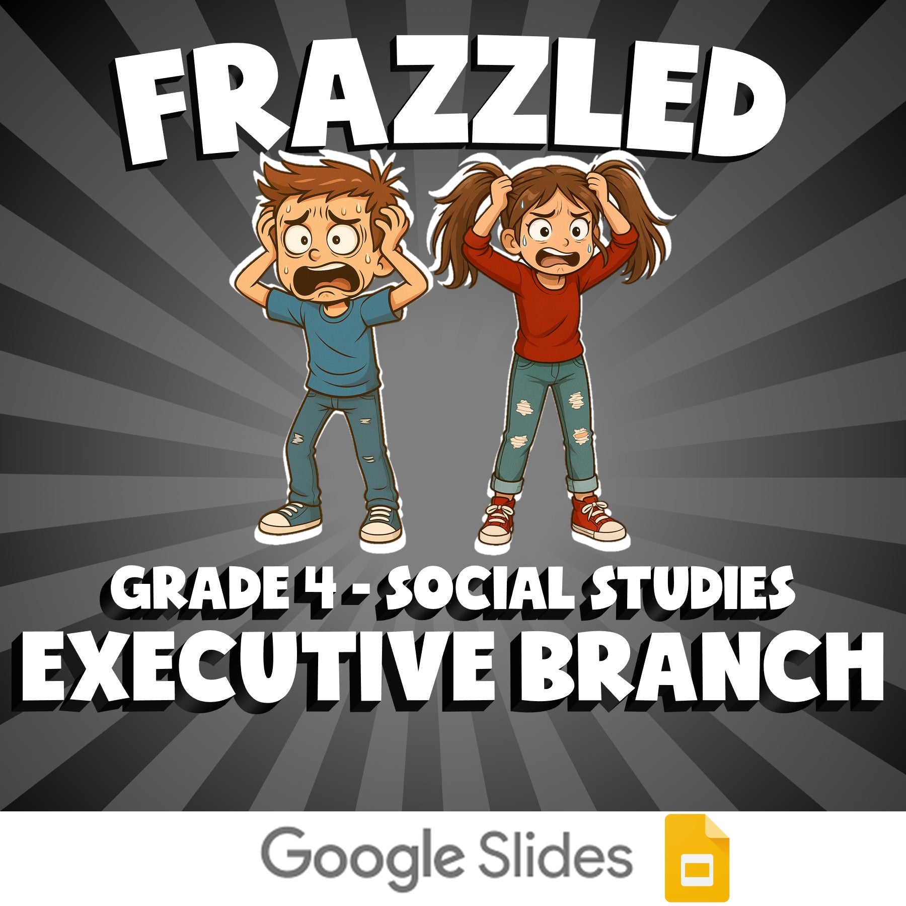 Executive Branch FRAZZLED Socials Game - No Prep Grade 4 Review Activity