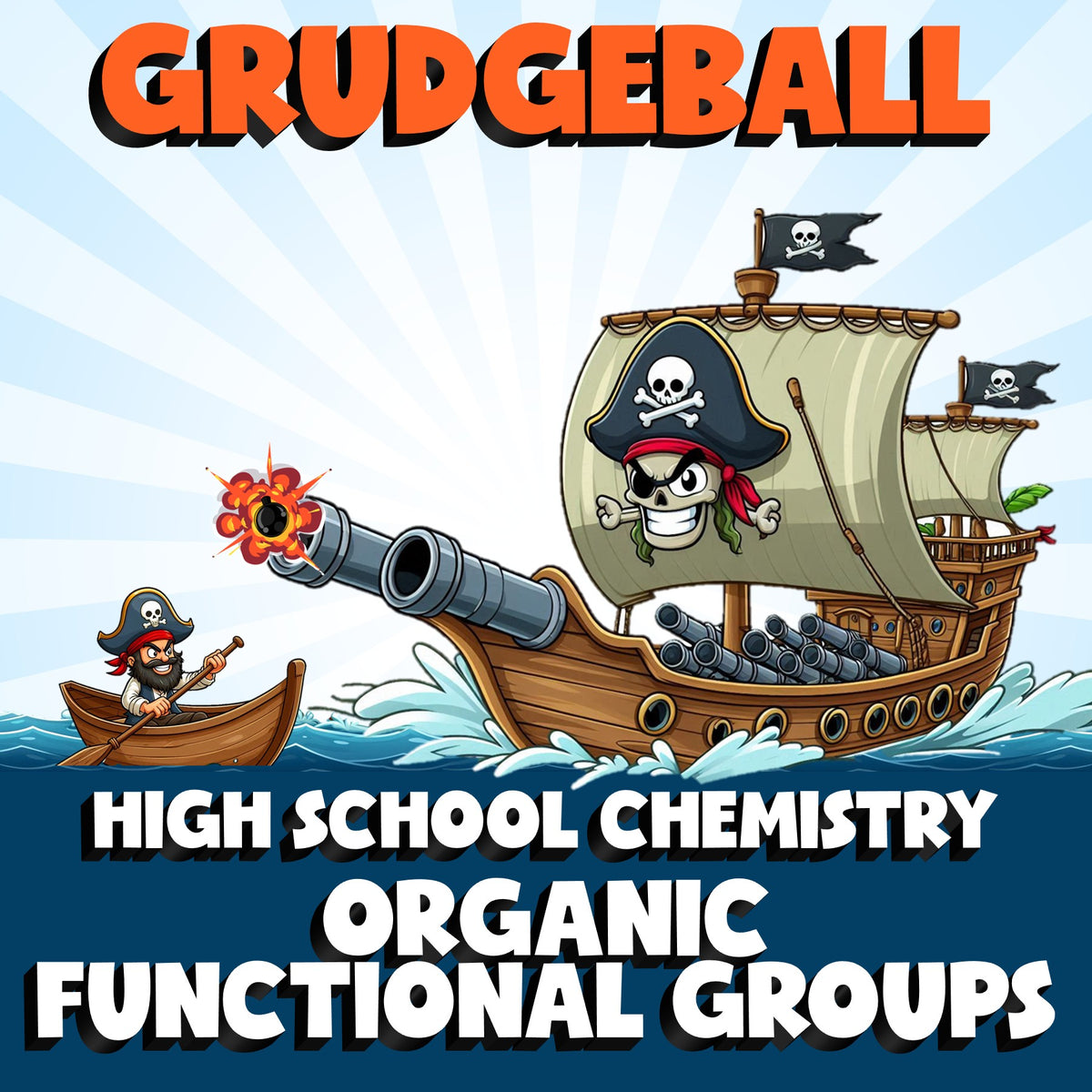 Organic Functional Groups GRUDGEBALL Science Game - No Prep Chemistry Review