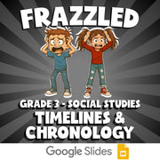 Timelines & Chronology FRAZZLED Socials Game - No Prep Grade 3 Review Activity