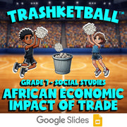 African Economic Impact of Trade TRASHKETBALL Socials Game - No Prep Grade 7