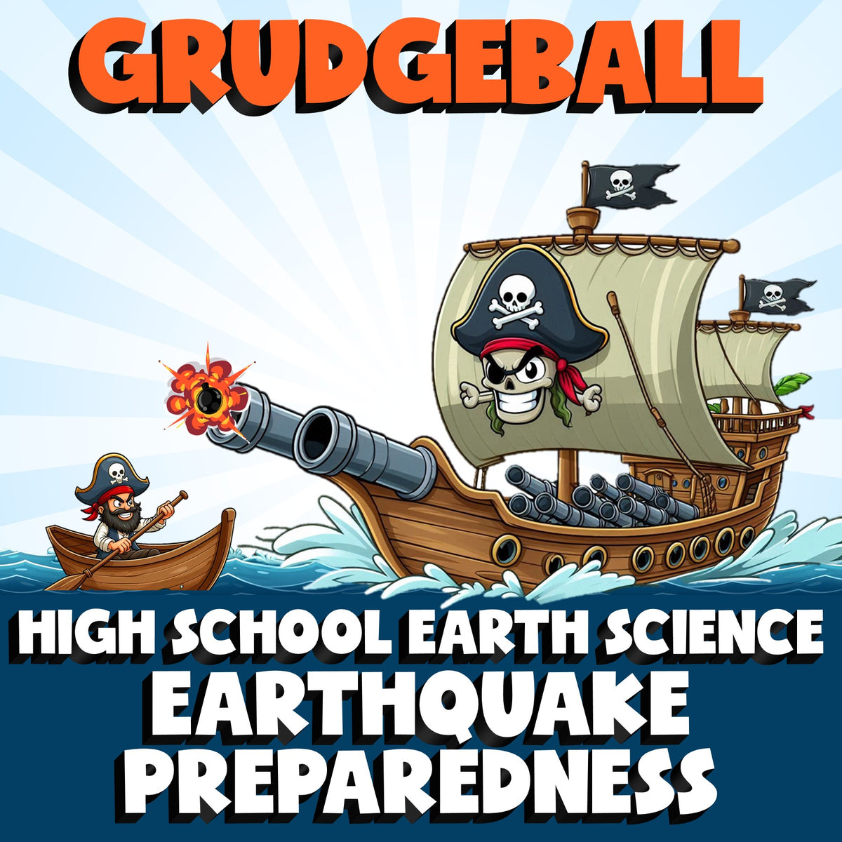 Earthquake Preparedness GRUDGEBALL Game - No Prep Earth Science Review Activity