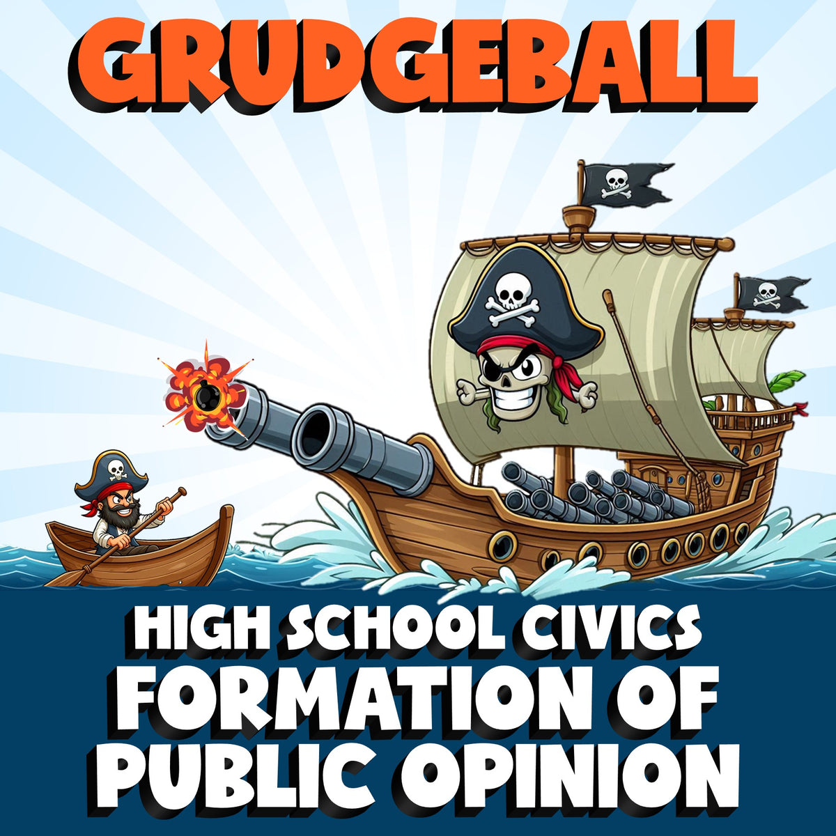 Formation of Public Opinion GRUDGEBALL Civics Game - No Prep Review Activity