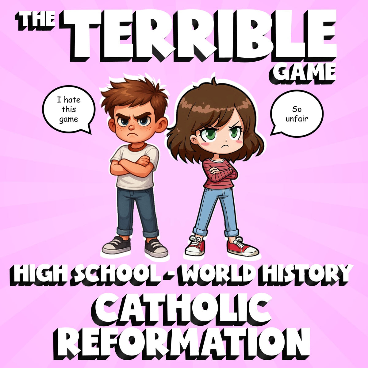 Catholic Reformation THE TERRIBLE GAME - No Prep World History Review Activity