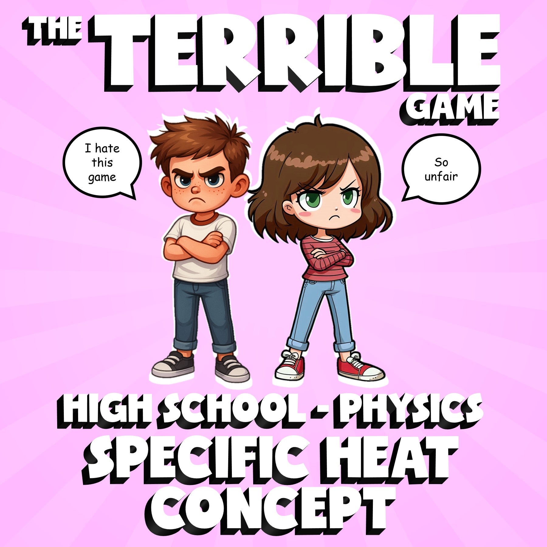Specific Heat Concept THE TERRIBLE GAME - No Prep Physics Science Review