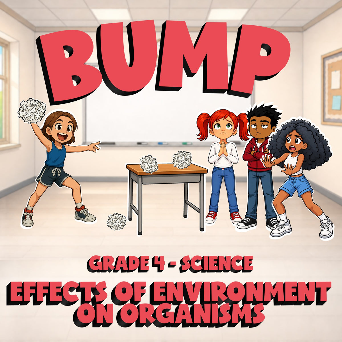 Effects of Environment on Organisms BUMP Science Game - No Prep Grade 4 Review