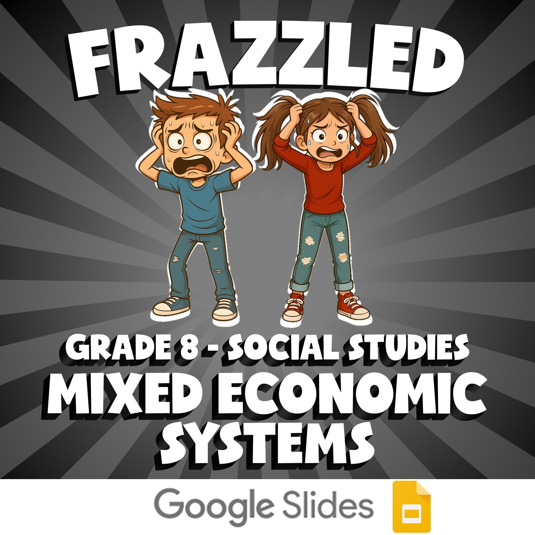 Mixed Economic Systems FRAZZLED Socials Game - No Prep Grade 8 Review Activity