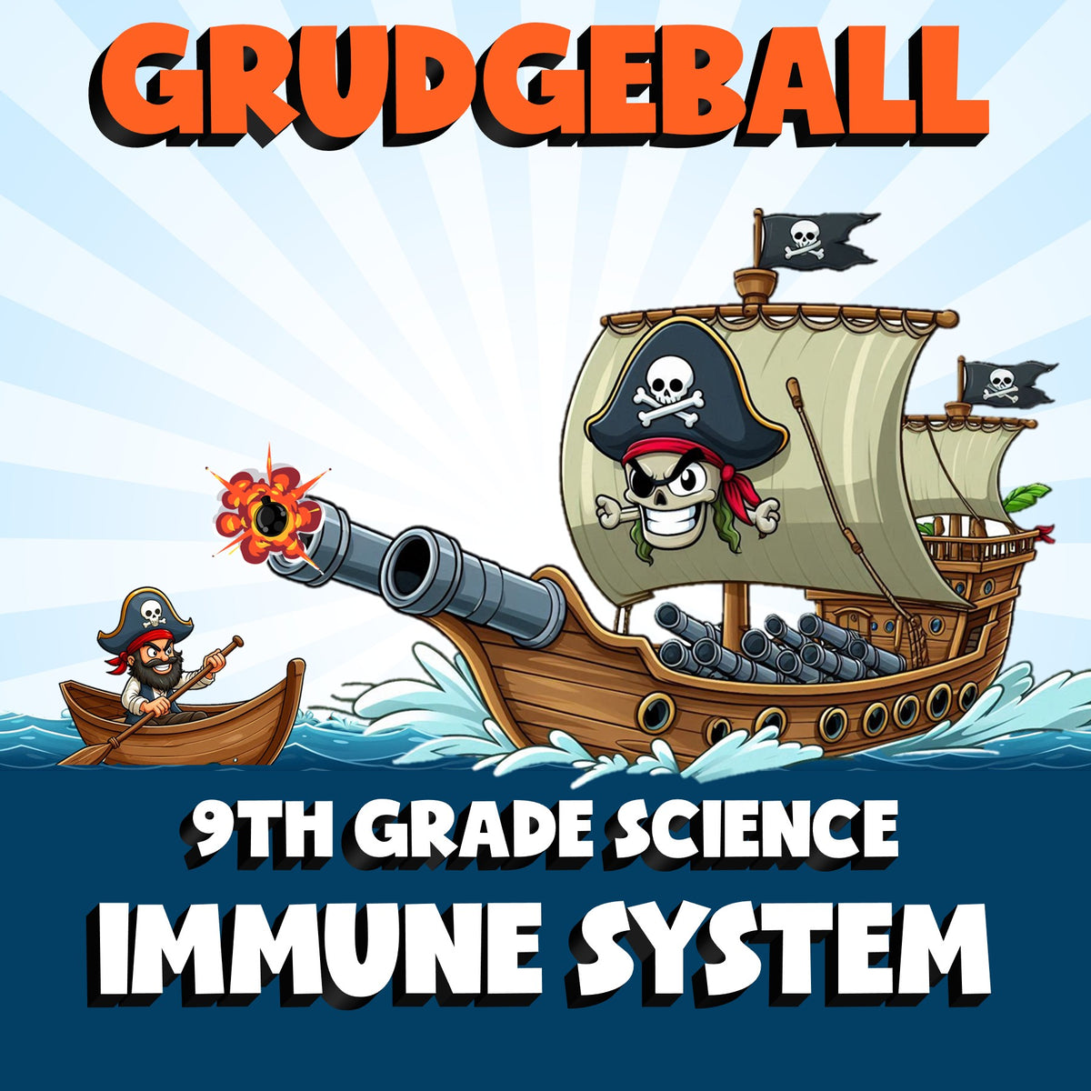 Immune System GRUDGEBALL Science Game - No Prep Grade 9 Review Activity
