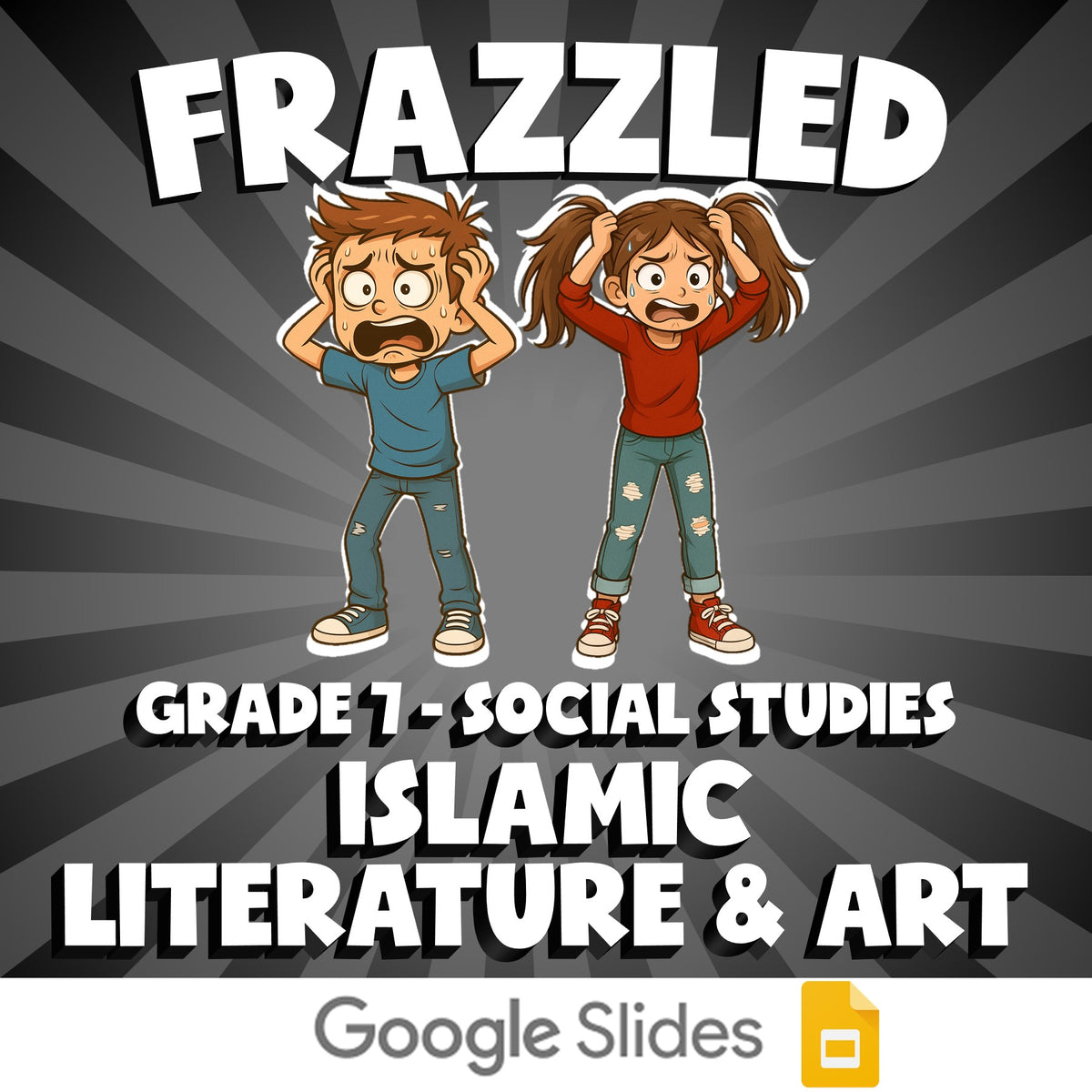 Islamic Literature & Art FRAZZLED Socials Game - No Prep Grade 7 Review Activity