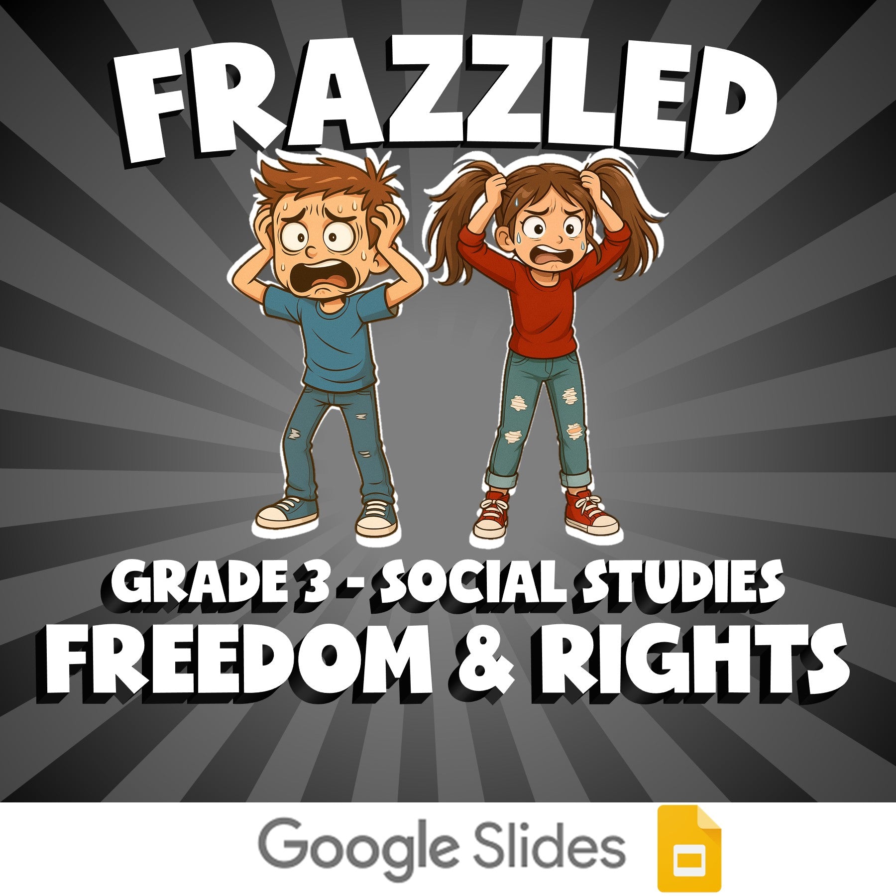 Freedom & Rights FRAZZLED Socials Game - No Prep Grade 3 Review Activity