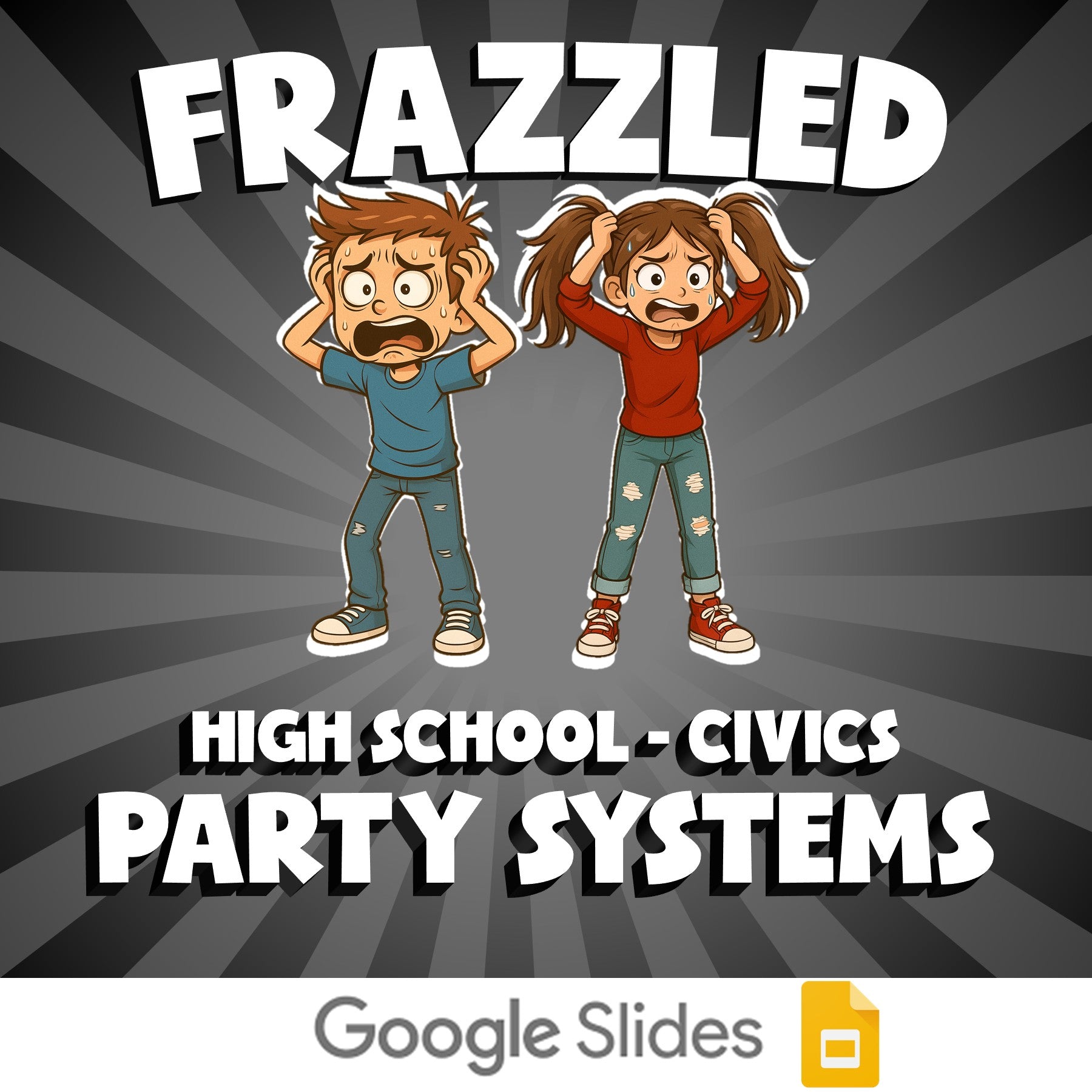 Party Systems FRAZZLED Civics Game - No Prep Review Activity