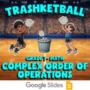 Complex Order of Operations TRASHKETBALL Math Game - No Prep Grade 7 Review