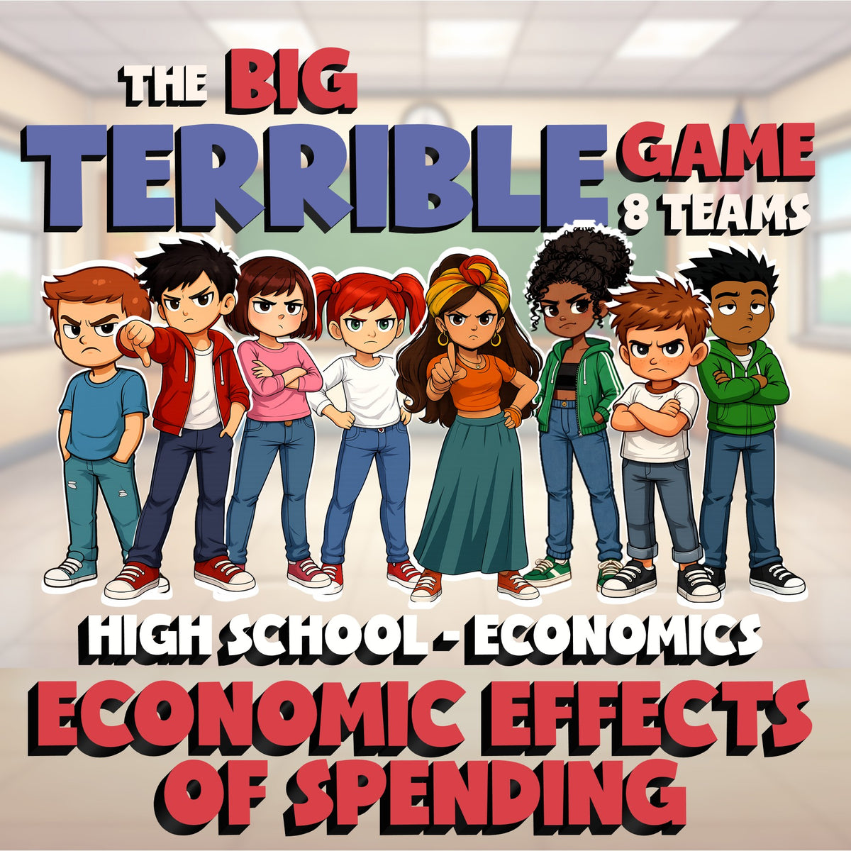 Economic Effects of Spending BIG TERRIBLE GAME - No Prep Economics Review