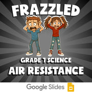 Air Resistance FRAZZLED Science Game - No Prep Grade 7 Review Activity