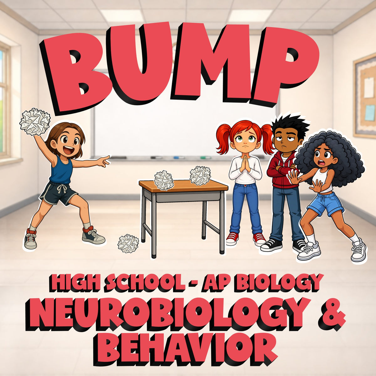 Neurobiology & Behavior BUMP Science Game - No Prep AP Biology Review Activity