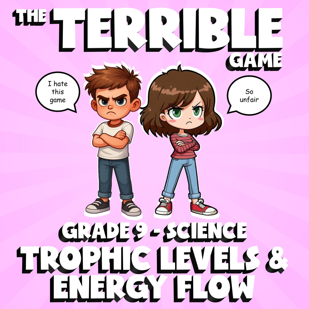 Trophic Levels & Energy Flow THE TERRIBLE GAME - No Prep Grade 9 Science Review