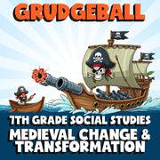 Medieval Change & Transformation GRUDGEBALL Socials Game - No Prep Grade 7
