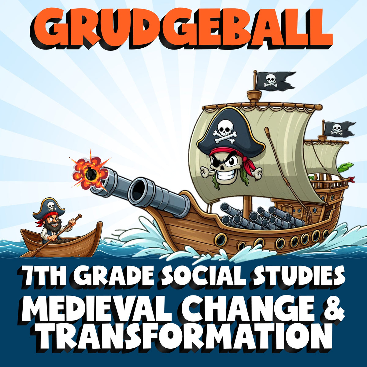 Medieval Change & Transformation GRUDGEBALL Socials Game - No Prep Grade 7