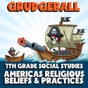 Americas Religious Beliefs & Practices GRUDGEBALL Socials Game - No Prep Grade 7