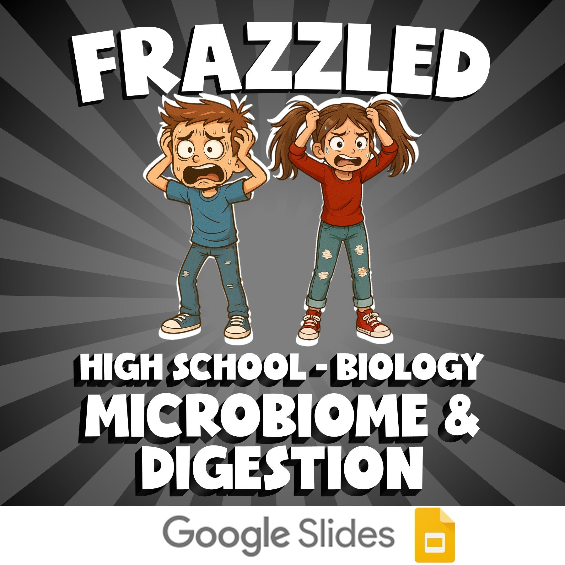 Microbiome & Digestion FRAZZLED Science Game - No Prep Biology Review Activity