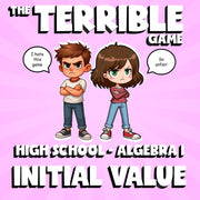 Initial Value THE TERRIBLE GAME - No Prep Algebra 1 Math Review Activity