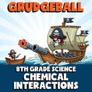 Chemical Interactions GRUDGEBALL Science Game - No Prep Grade 8 Review Activity
