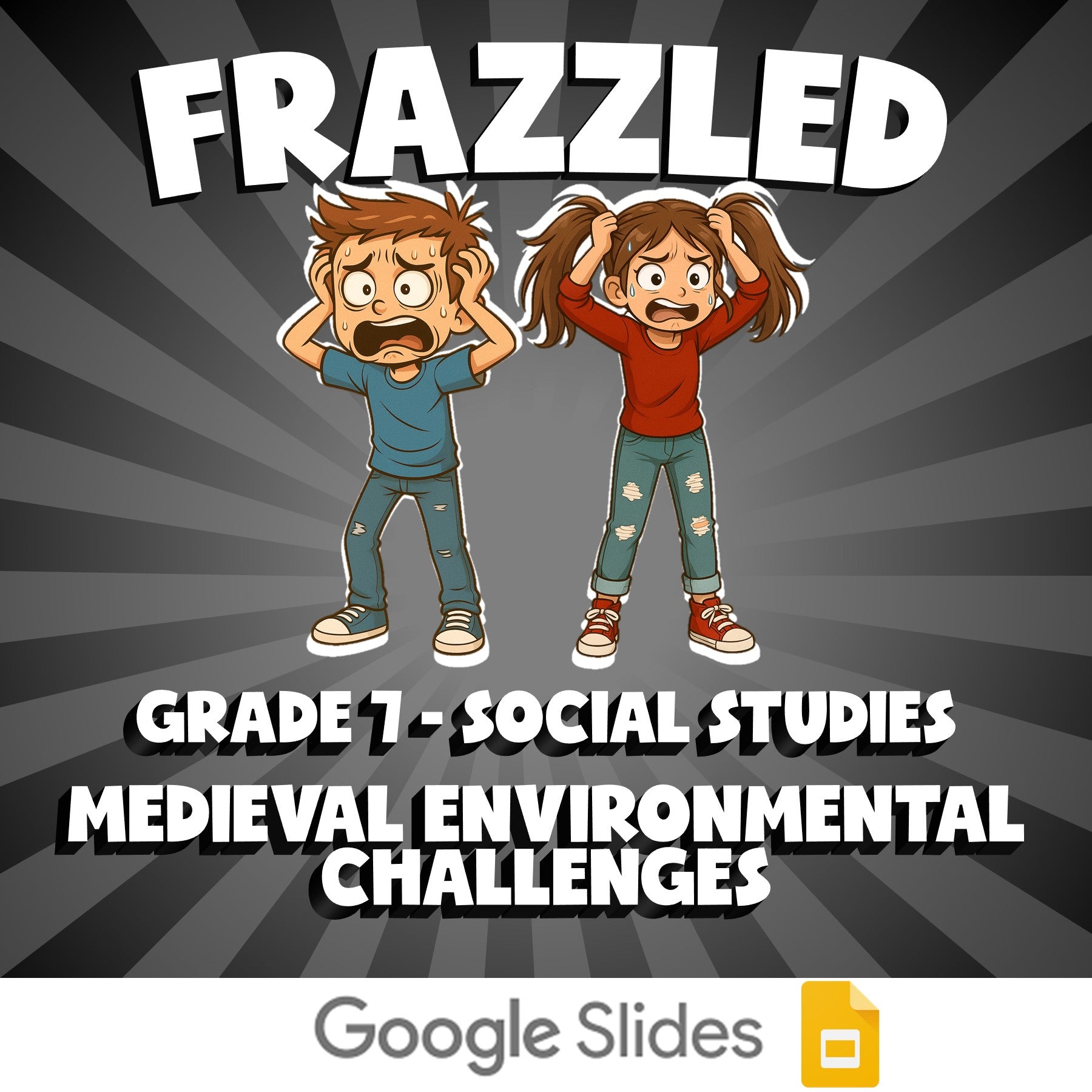 Medieval Environmental Challenges FRAZZLED Socials Game - No Prep Grade 7 Review