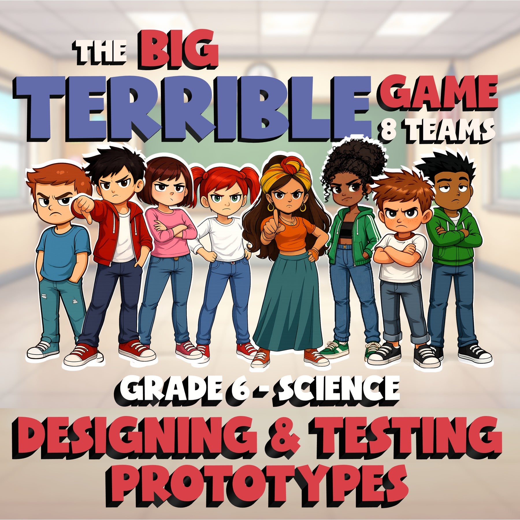 Designing & Testing Prototypes BIG TERRIBLE GAME - Grade 6 Science Review