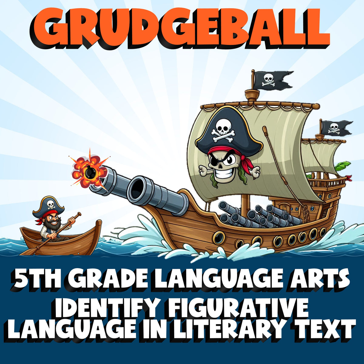 Identify Figurative Language in Literary Text GRUDGEBALL ELA Game - Grade 5