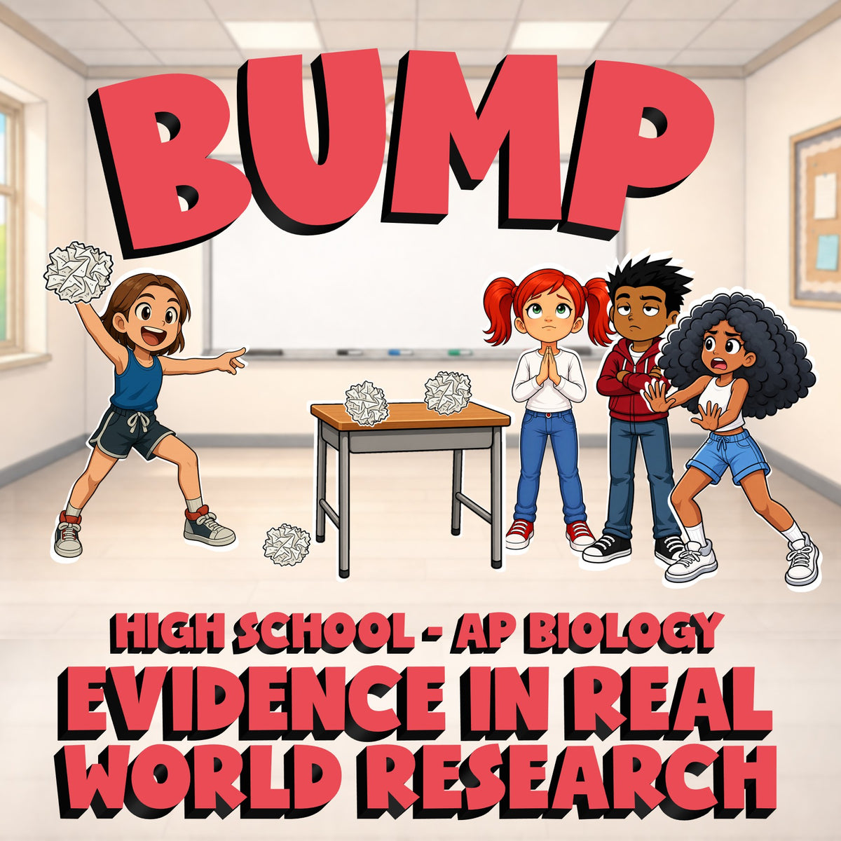 Evidence in Real World Research BUMP Science Game - No Prep AP Biology Review