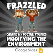 Modifying the Environment FRAZZLED Socials Game - No Prep Grade 6 Review
