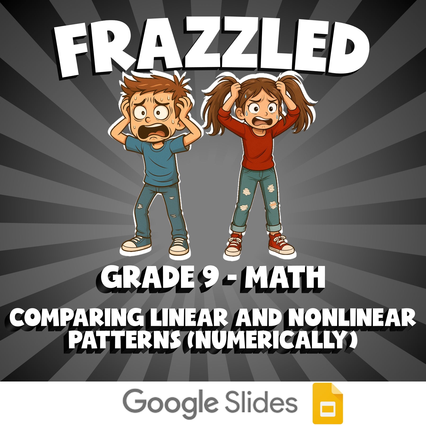 Comparing Linear and Nonlinear Patterns (Numerically) FRAZZLED Math Game Grade 9