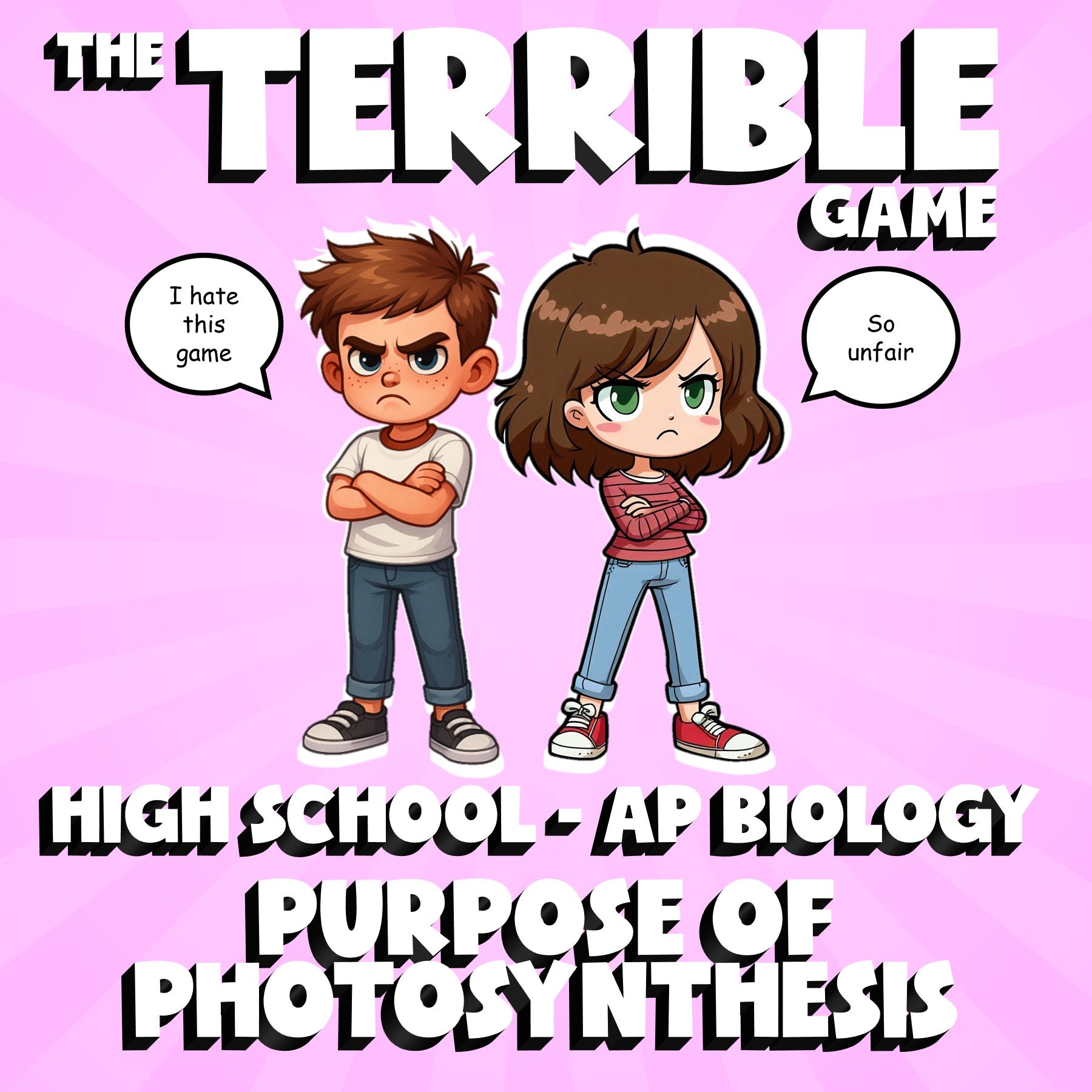 Purpose of Photosynthesis THE TERRIBLE GAME - No Prep AP Biology Science Review