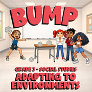 Adapting to Environments BUMP Socials Game - No Prep Grade 3 Review Activity