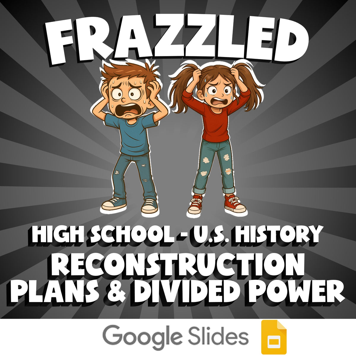 Reconstruction Plans & Divided Power FRAZZLED U.S. History Game - No Prep Review